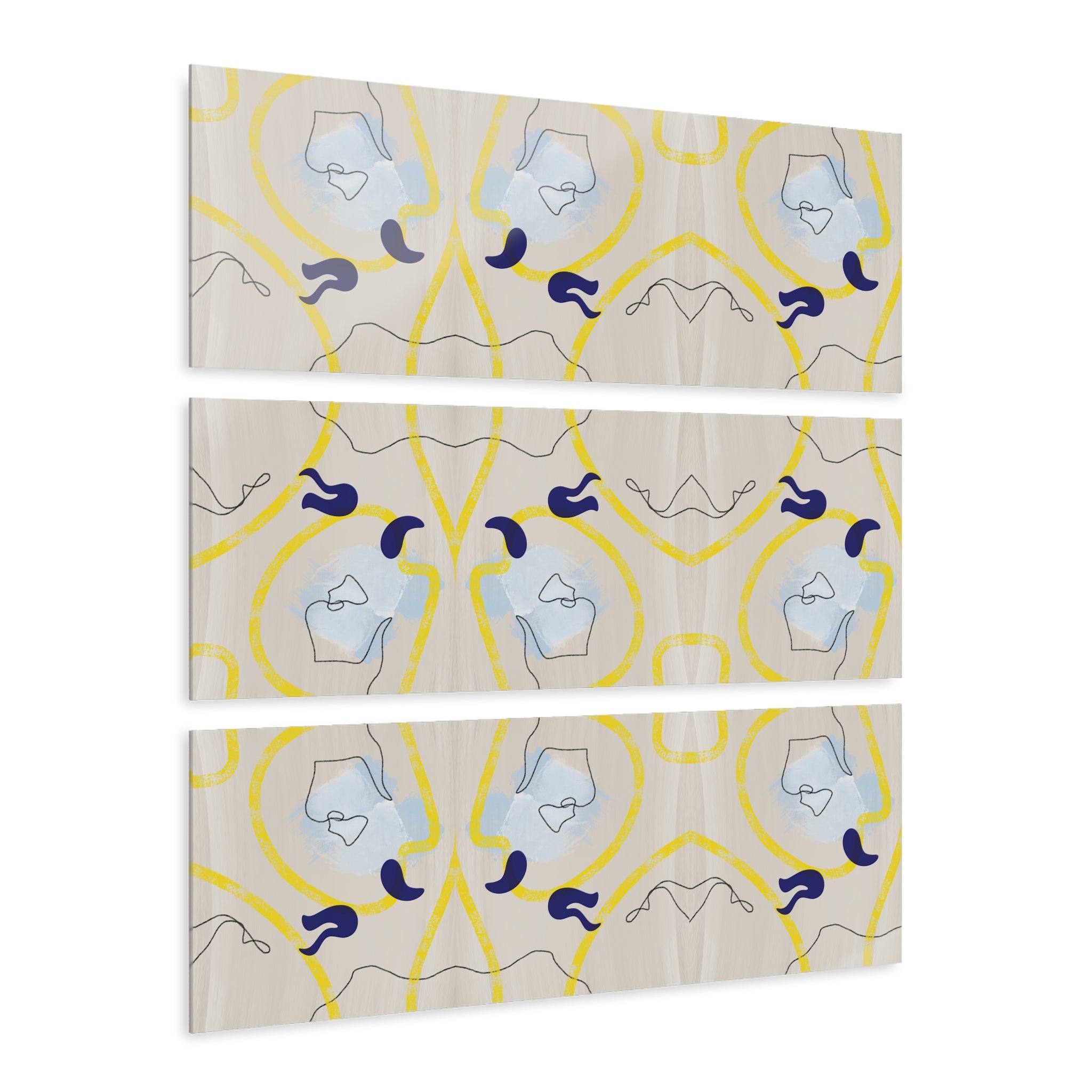 Symmetry, Acrylic, Triptych (36x36) – art-roe.com