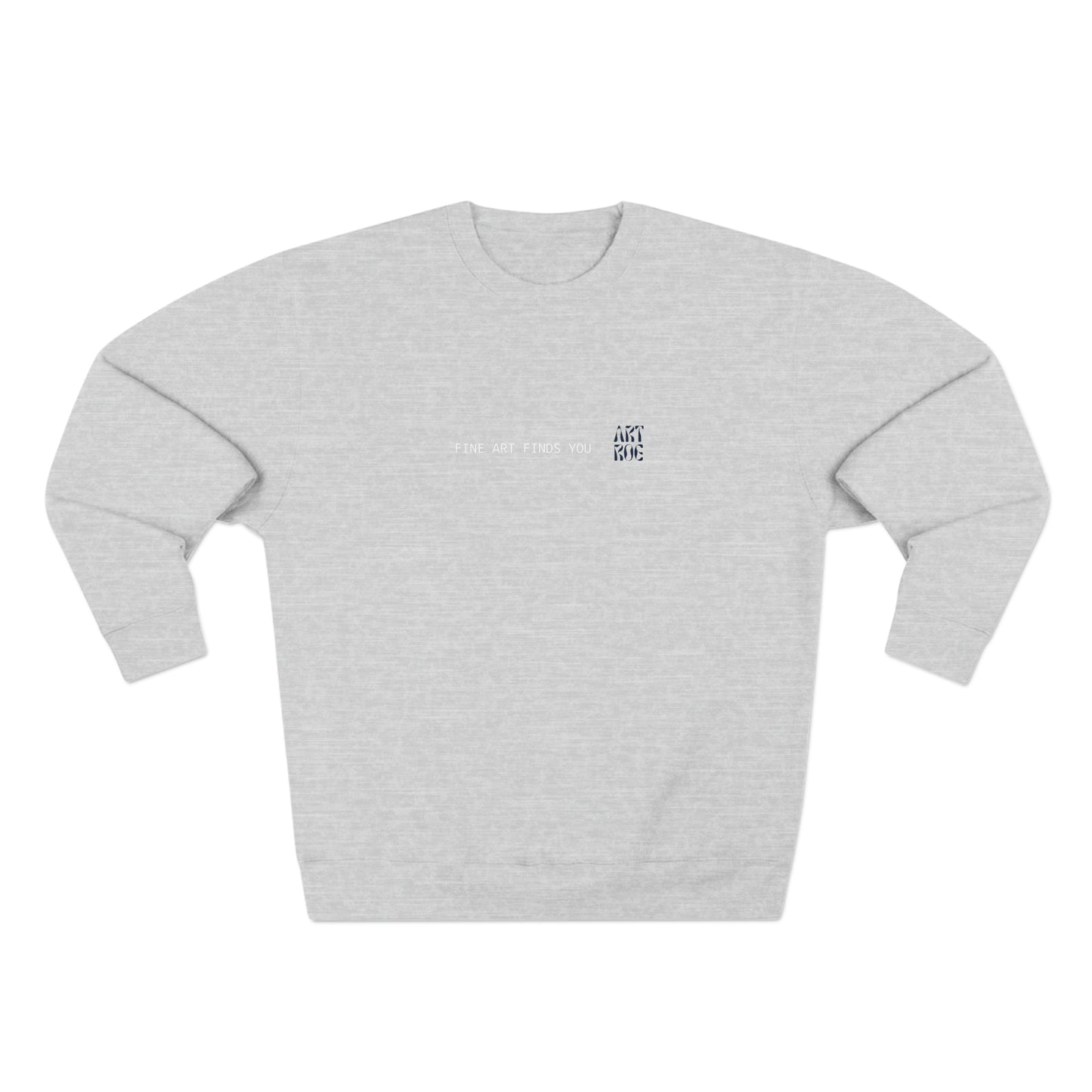 FINE ART FINDS YOU, ART ROE LOGO Unisex Premium Crewneck Sweatshirt