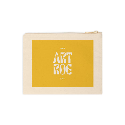 ART ROE LOGO YELLOW Accessory Zipper Pouch