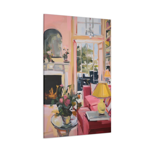 Pink Library, Canvas (40x60)