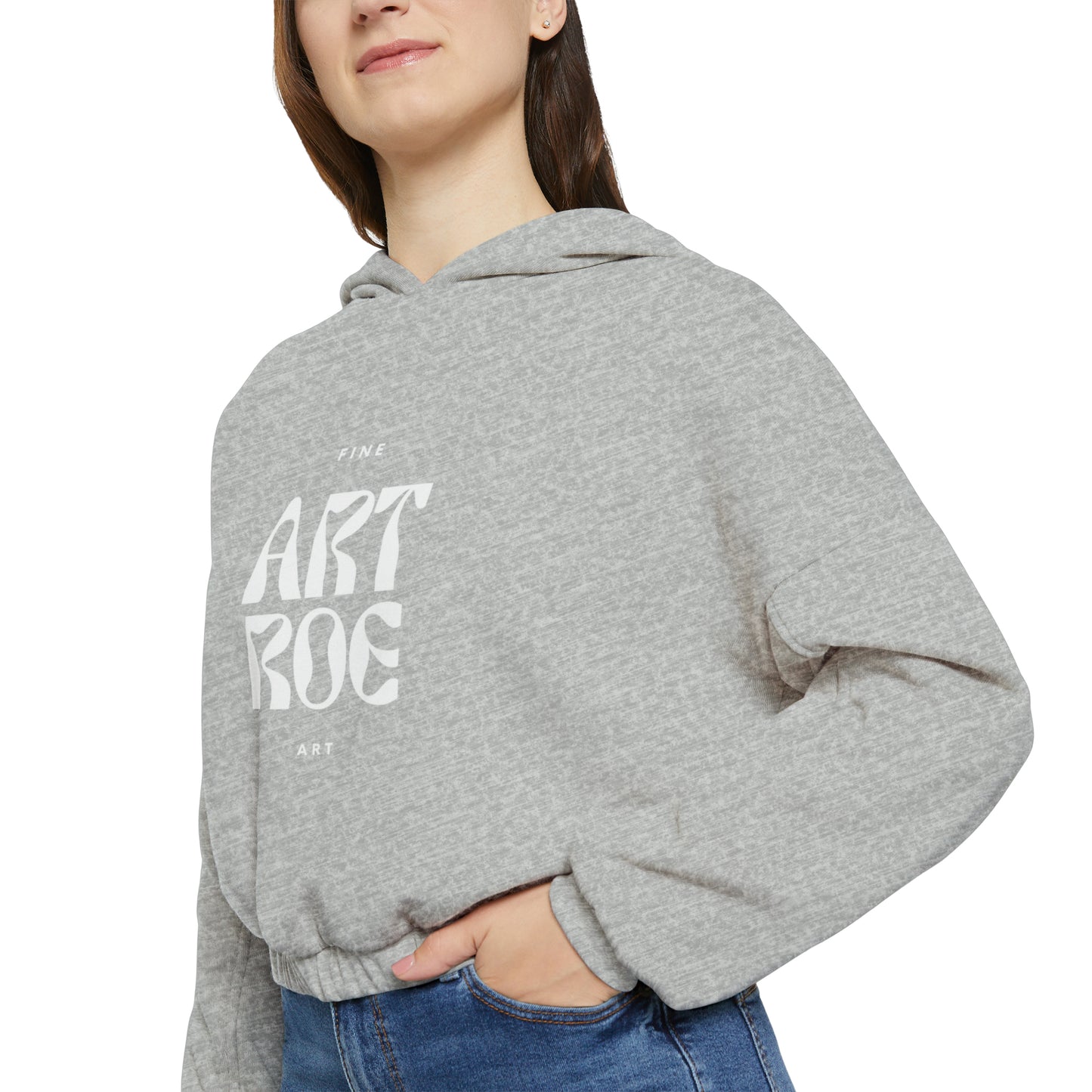 ART ROE LOGO Women's Cinched Bottom Hoodie