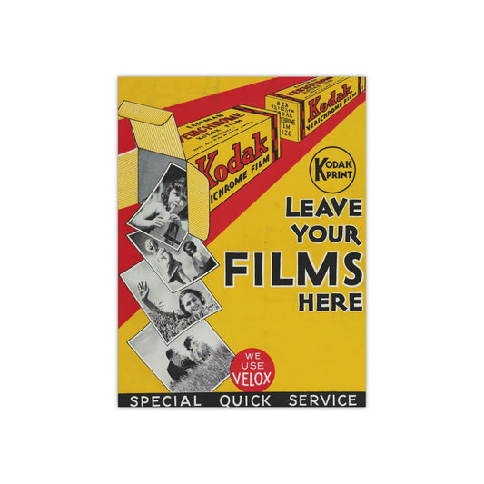 Leave Your Films Here, Satin Poster Print (300gsm)