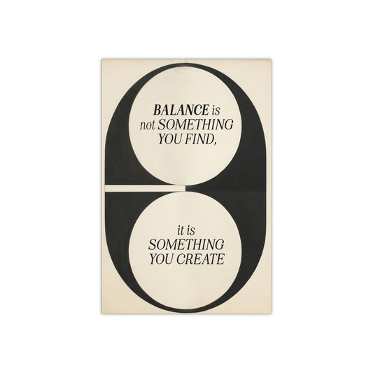 Balance, Satin Poster Print (300gsm)