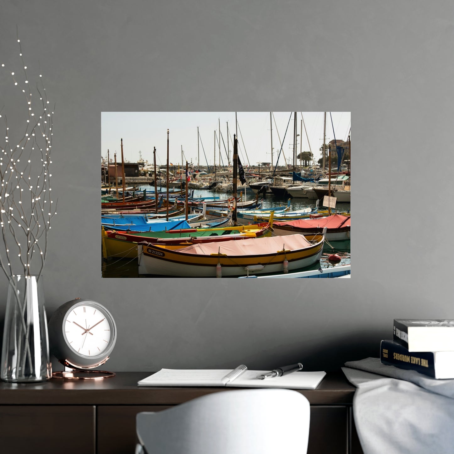 Colorful Port of Nice, Premium 180gsm Fine Art Print