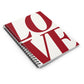 L O V E , Spiral Notebook