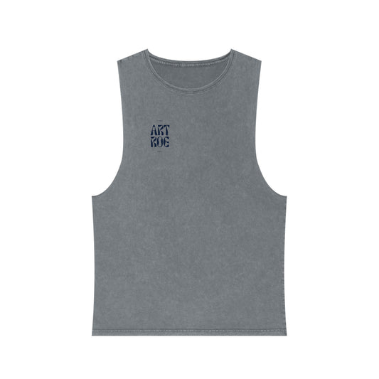 ART ROE LOGO Unisex Stonewash Tank Top