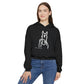 Royal Boy, Horse, ART ROE LOGO Women's Cinched Bottom Hoodie