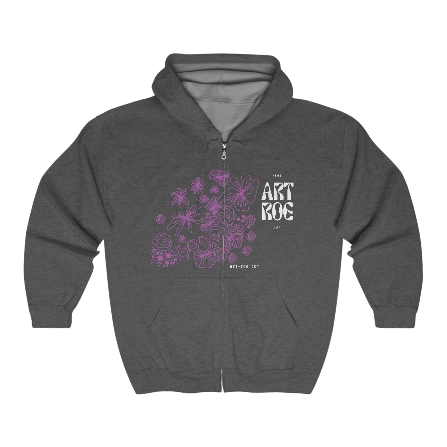 ART ROE LOGO Unisex Heavy Blend™ Full Zip Hooded Sweatshirt