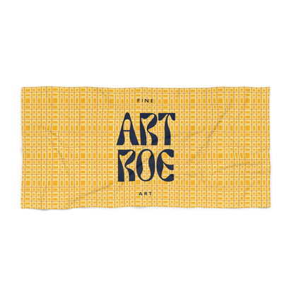 ART ROE LOGO Geometric Beach Towel