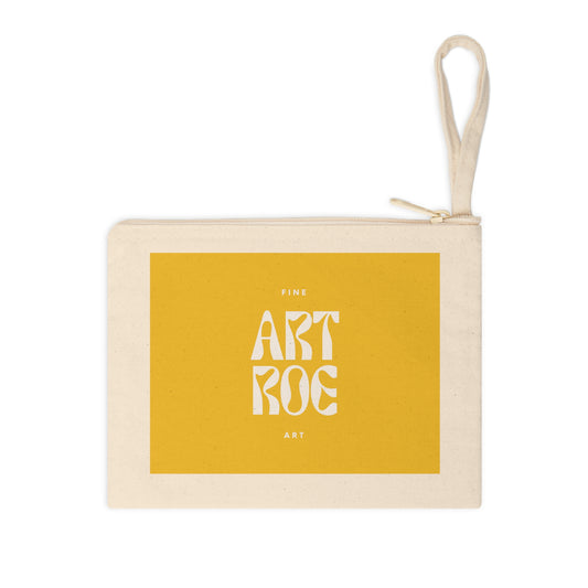 ART ROE LOGO YELLOW Accessory Zipper Pouch