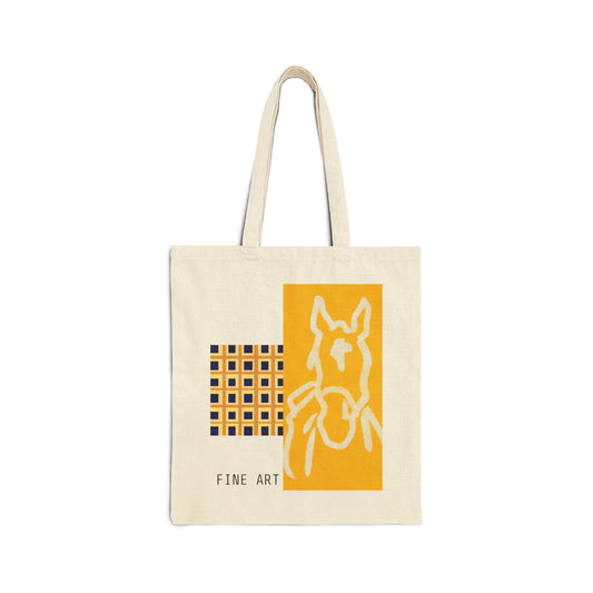 ART ROE LOGO Cotton Canvas Tote Bag