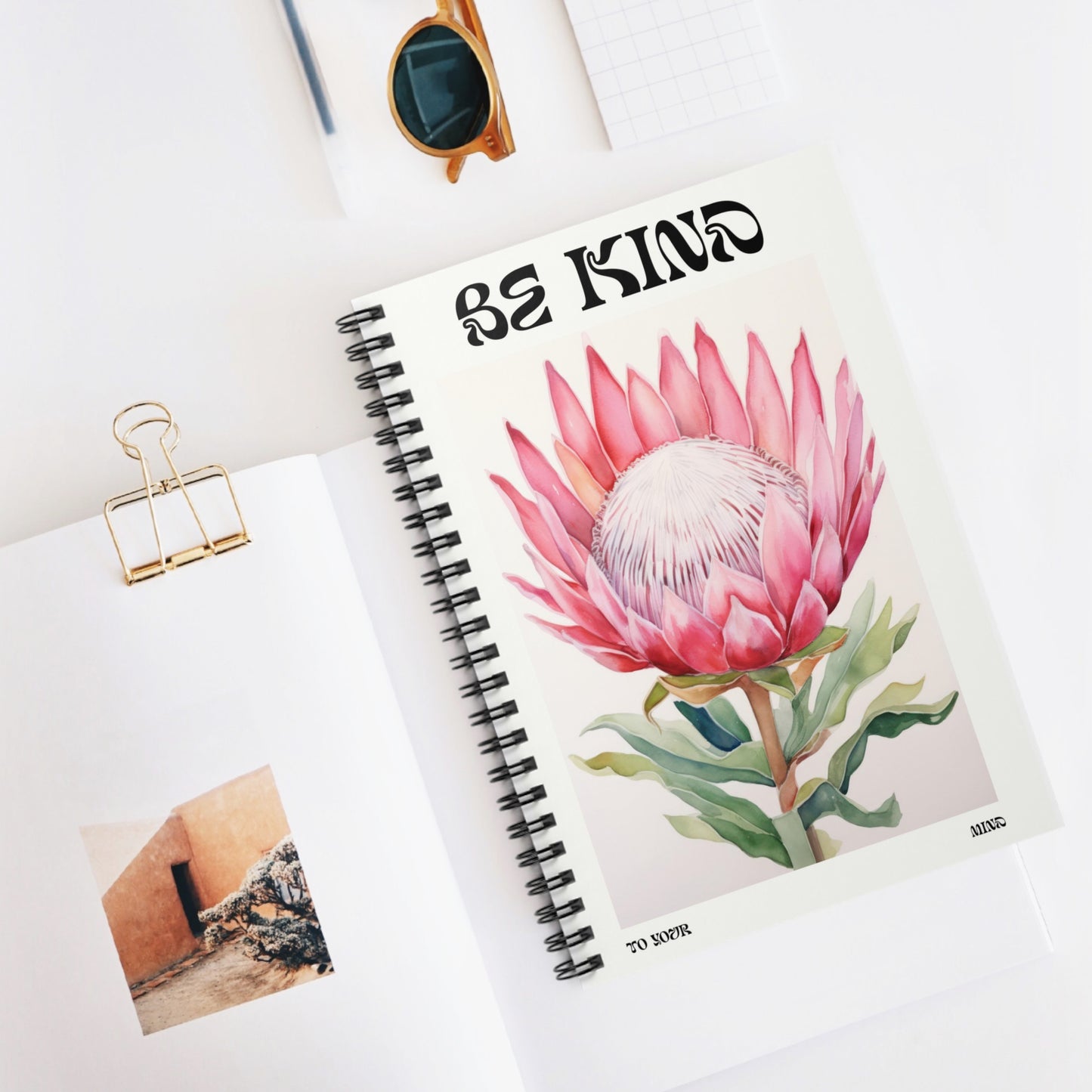 BE KIND TO YOUR MIND, Spiral Notebook