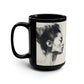 ART ROE LOGO, Profiles, Black Mug, 15oz