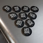 ART ROE BLACK LOGO Button Magnet, Round (1 & 10 pcs)