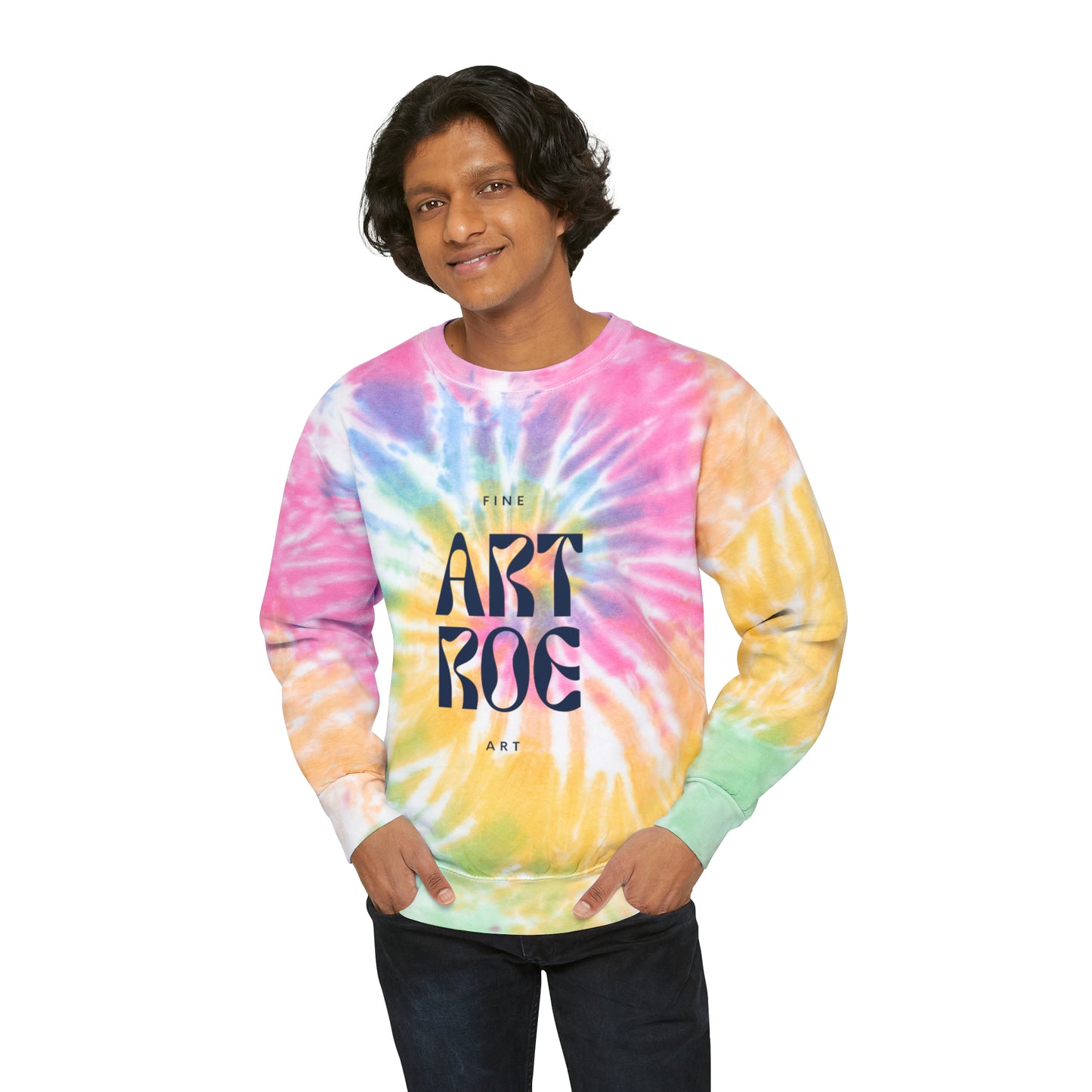 ART ROE LOGO Unisex Tie-Dye Sweatshirt