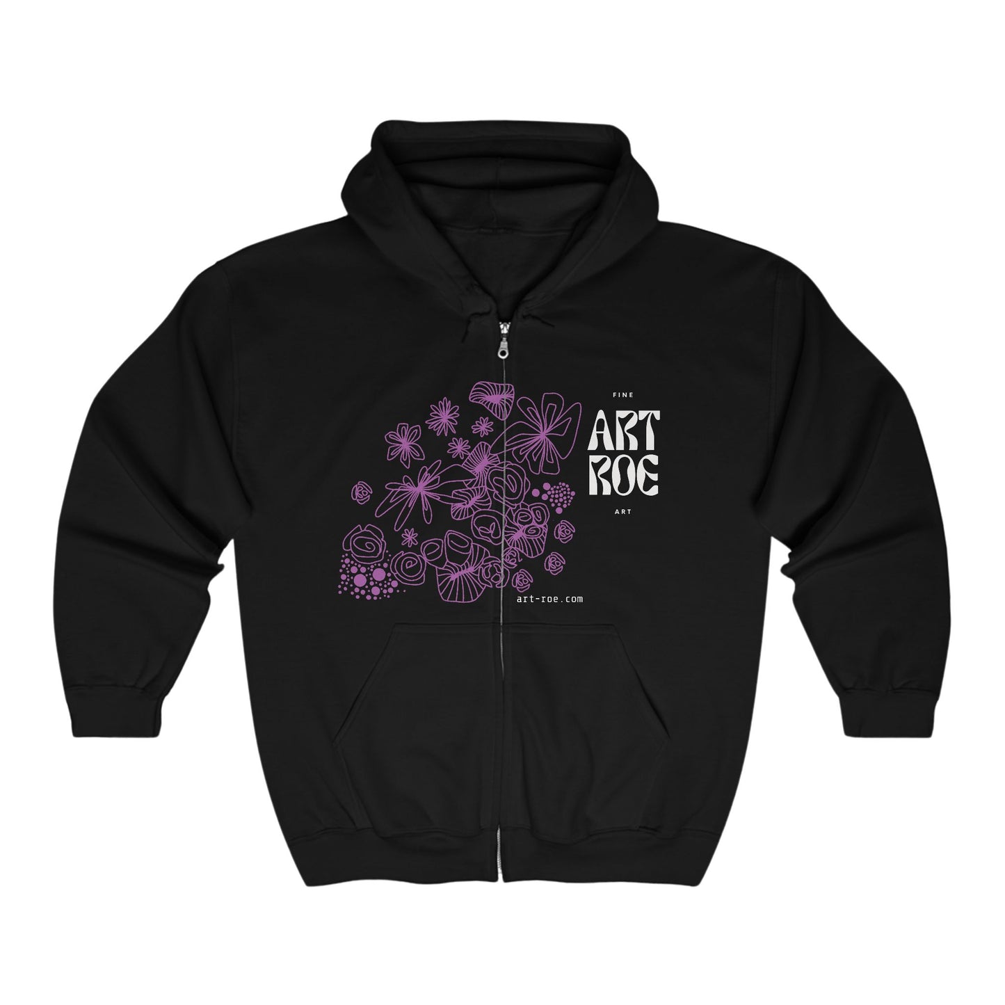 ART ROE LOGO Unisex Heavy Blend™ Full Zip Hooded Sweatshirt