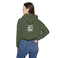 Royal Boy, Horse, ART ROE LOGO Women's Cinched Bottom Hoodie