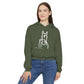 Royal Boy, Horse, ART ROE LOGO Women's Cinched Bottom Hoodie