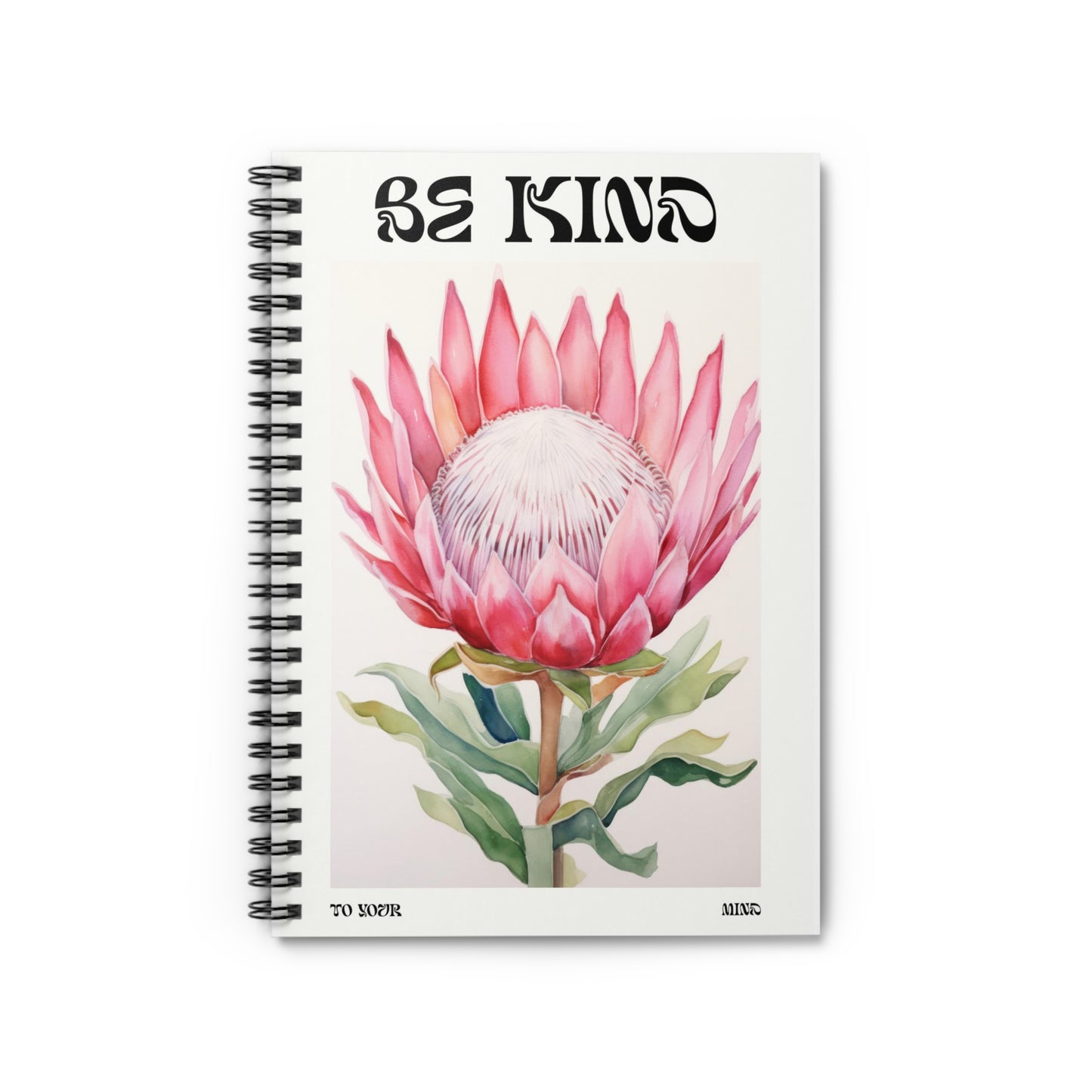 BE KIND TO YOUR MIND, Spiral Notebook